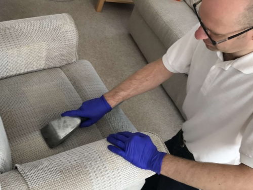 See some the deep upholstery cleaning process we use