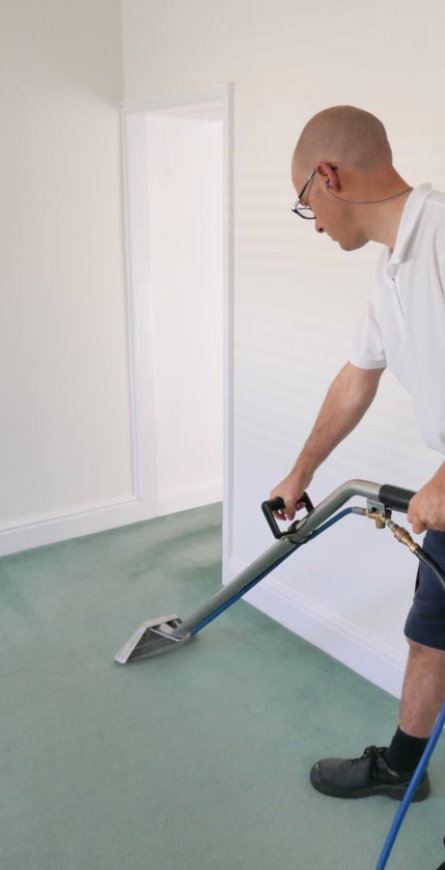 Carpet Cleaning in Somerton Somerset - FibreSolve - Nathan Performing Carpet Cleaning